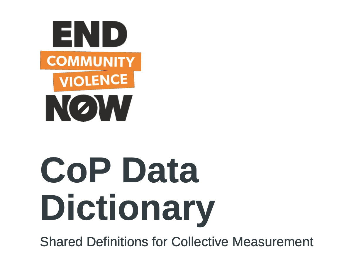 Community of Practice Data Dictionary Front page